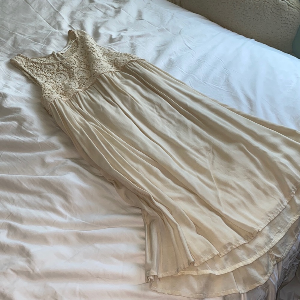 Cream Lace Dress